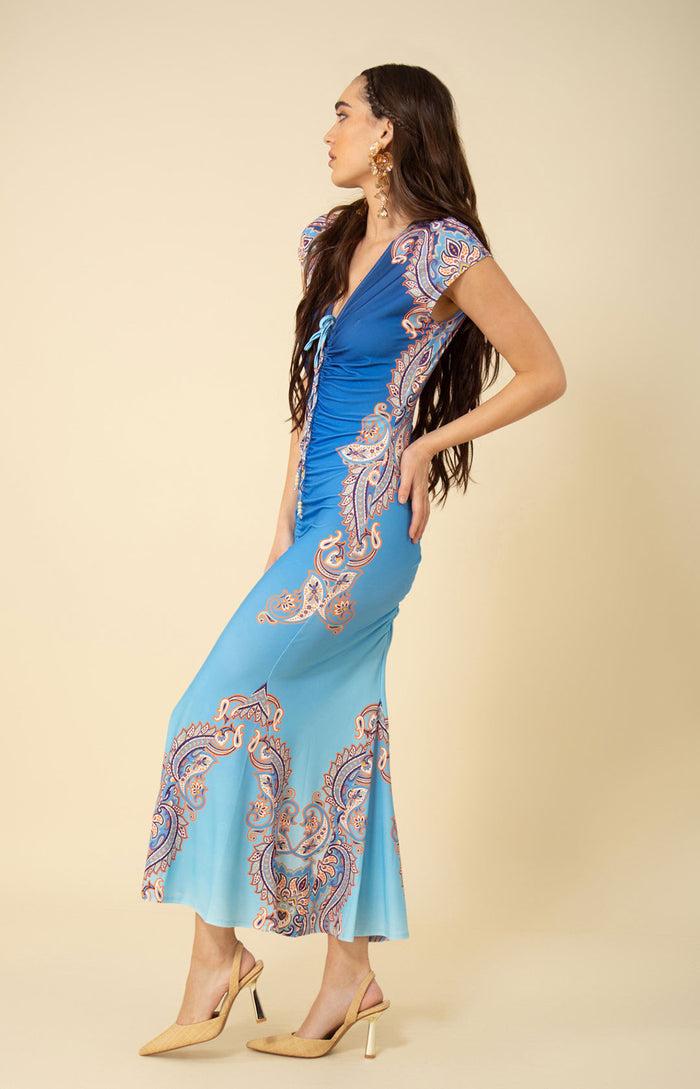 Hale Bob Samantha Midi Jersey Dress