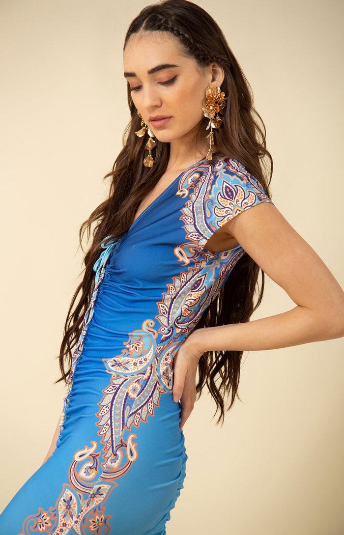 Hale Bob Samantha Midi Jersey Dress