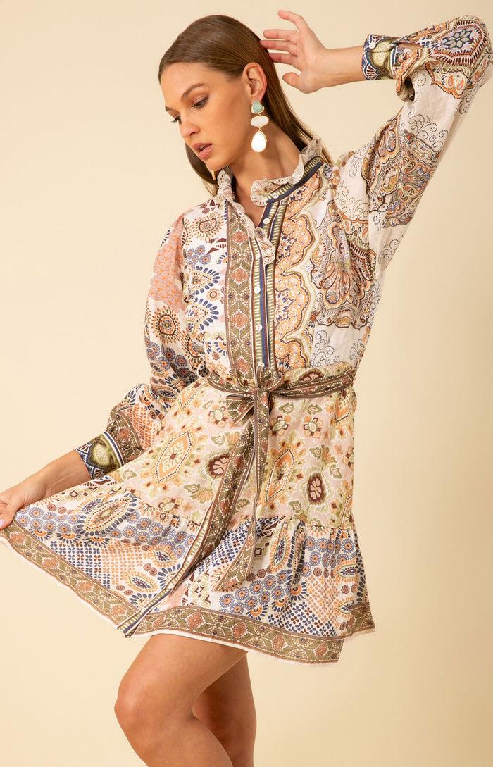 Hale Bob Samara Linen Dress