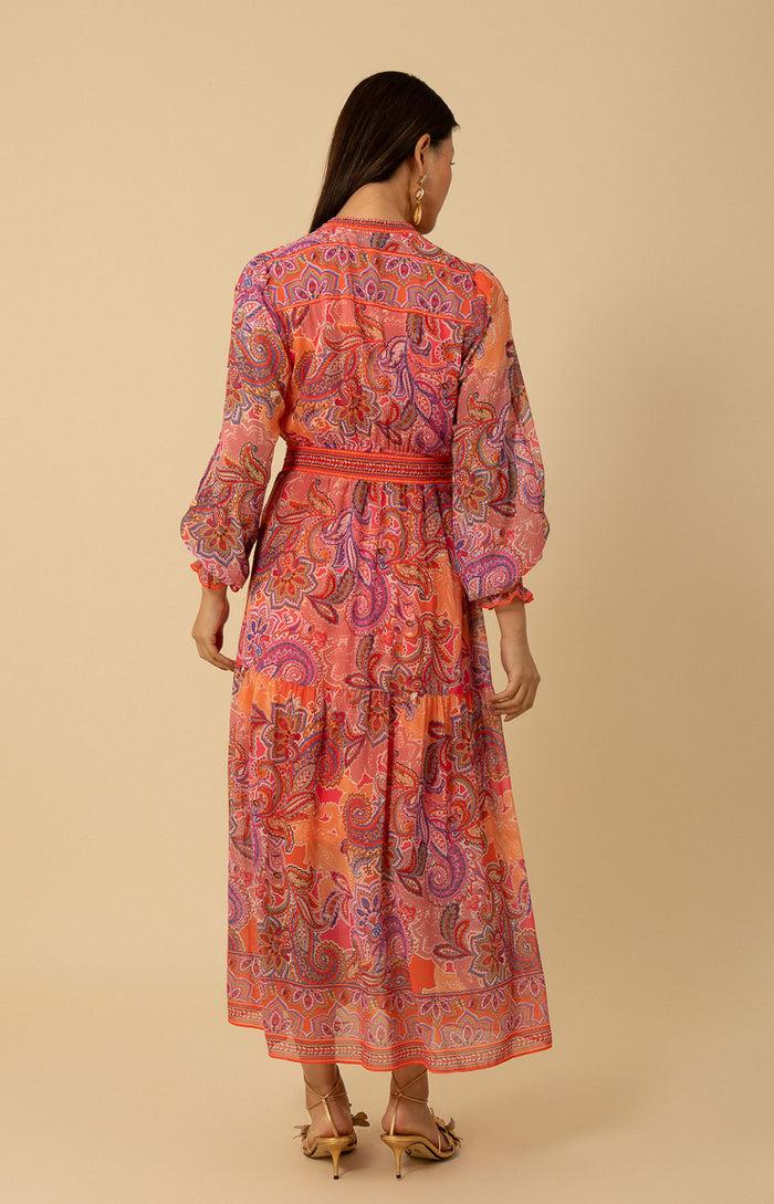 Hale Bob Shelby Chiffon Long Dress