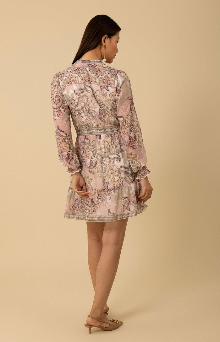 Hale Bob Shelby Chiffon Short Dress