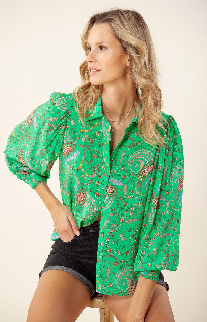 hale bob Shinta Silk Collared Top