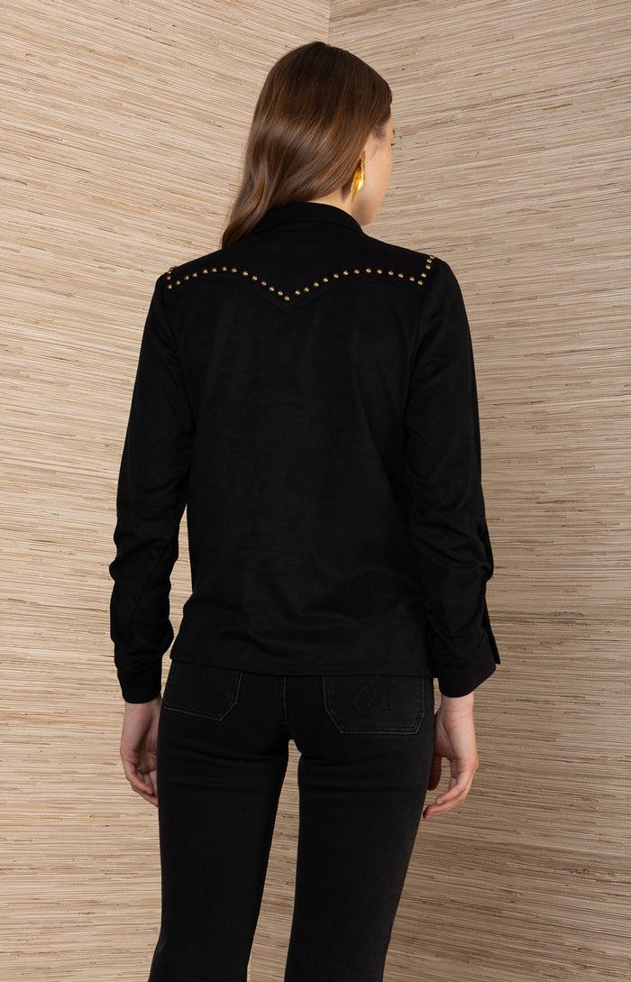 Hale Bob Simone Suede Top