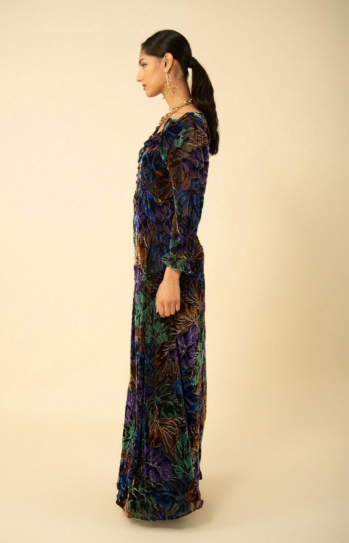 Hale Bob Stella Velvet Maxi Dress