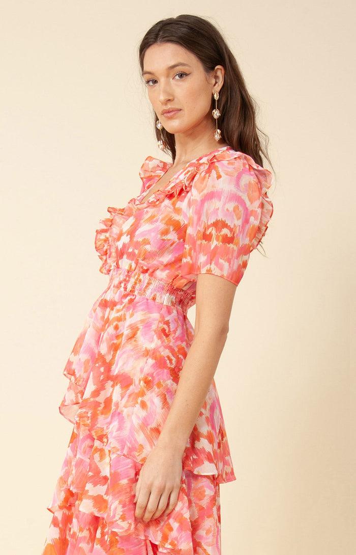 Hale Bob Stephanie Tiered Dress