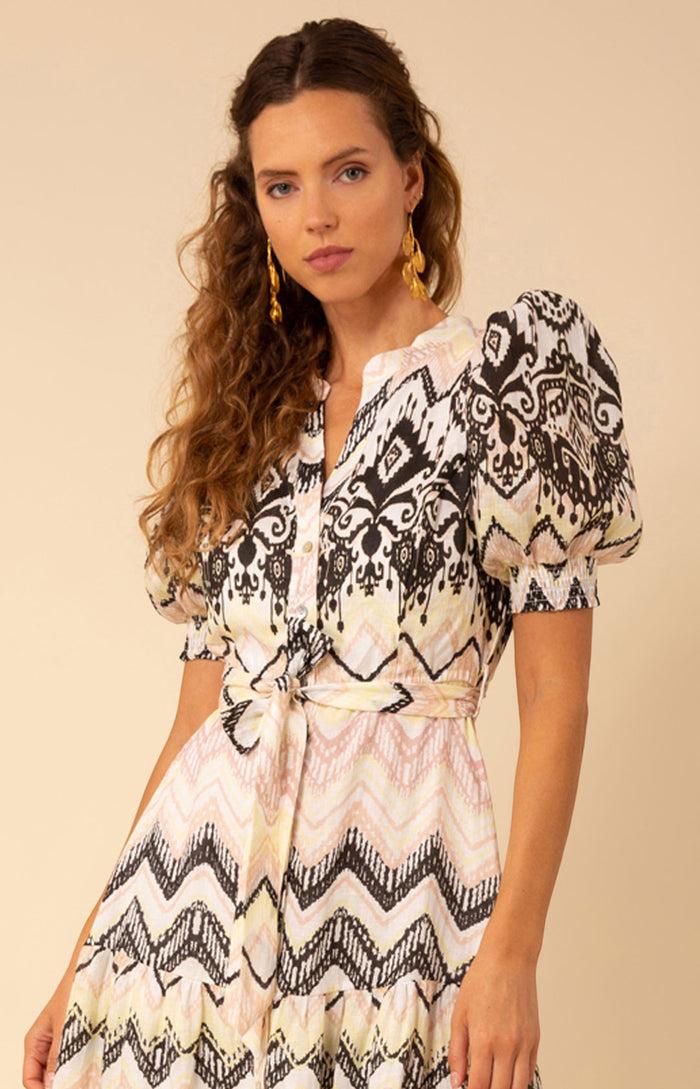 Hale Bob Sydney Linen Maxi Dress