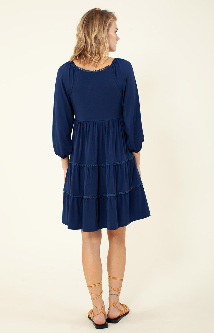 Hale Bob Taisha Solid Jersey Dress