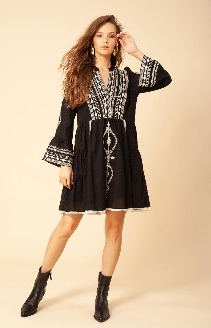Hale Bob Tasha Embroidered Dress