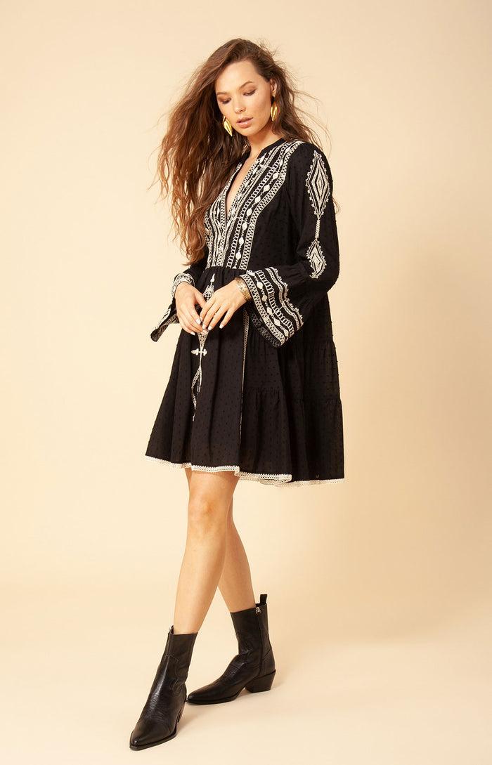 Hale Bob Tasha Embroidered Dress