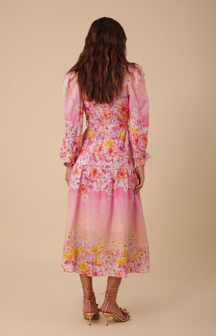 Hale Bob Valerie Linen Maxi Dress