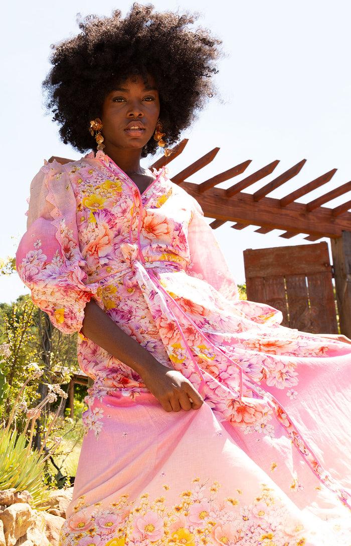 hale bob Valerie Linen Maxi Dress