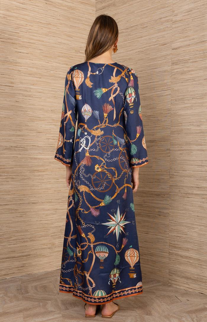 Hale Bob Valery Charmeuse Maxi Dress