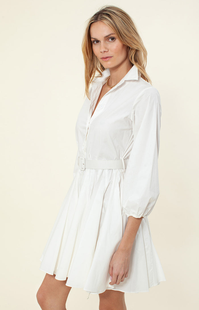 Hale Bob Vania Solid Poplin Dress