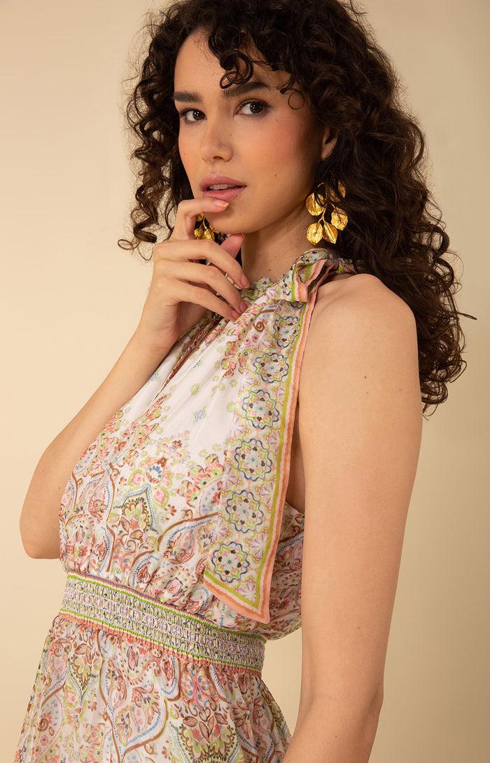 Hale Bob Vera Halter Maxi Dress