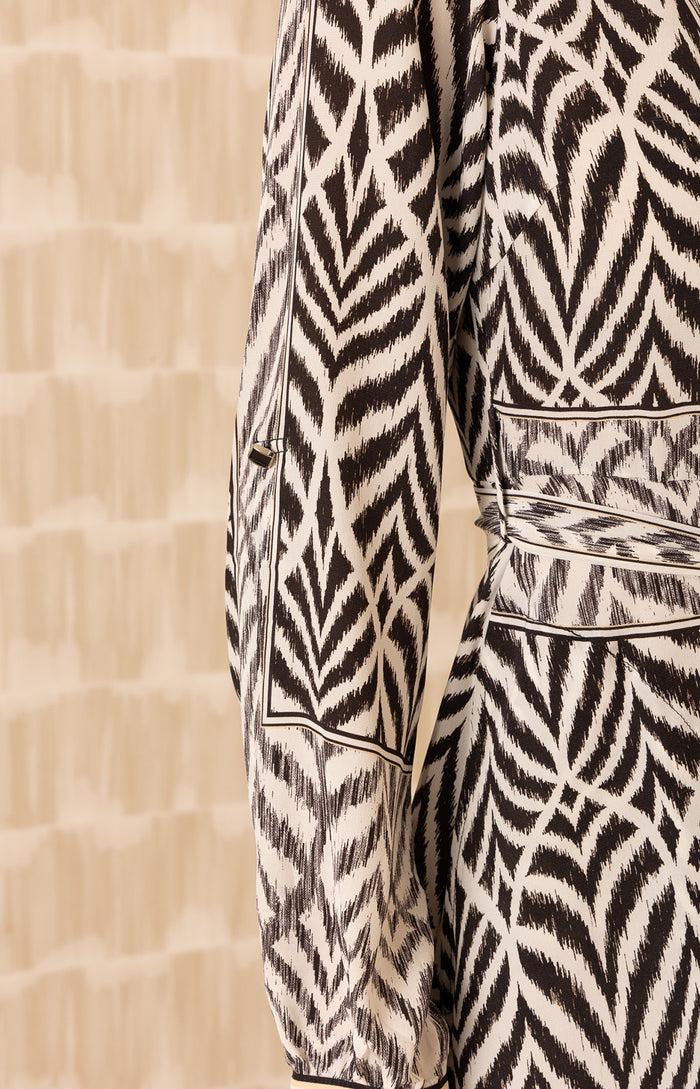 Hale Bob Vienna Silk Midi Dress