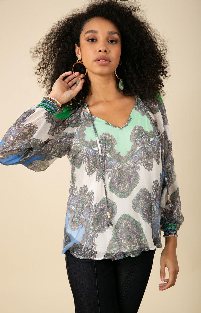 Hale Bob Willa Chiffon Top
