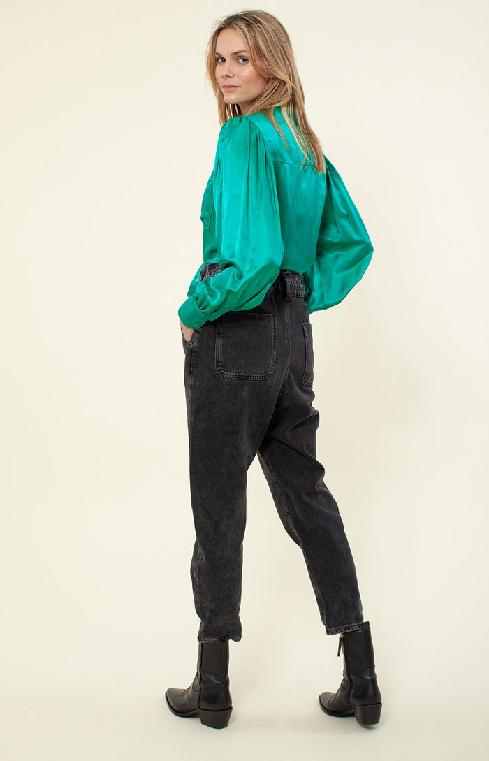 Hale Bob Yamei Solid Silk Top