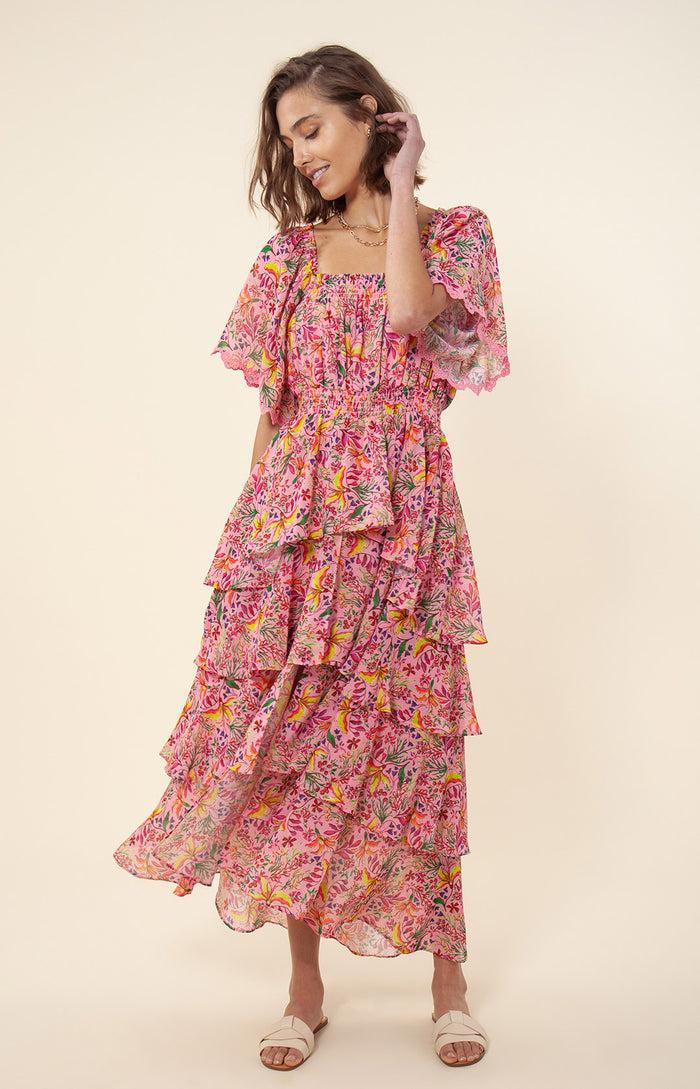 Hale Bob Zahara Tiered Dress