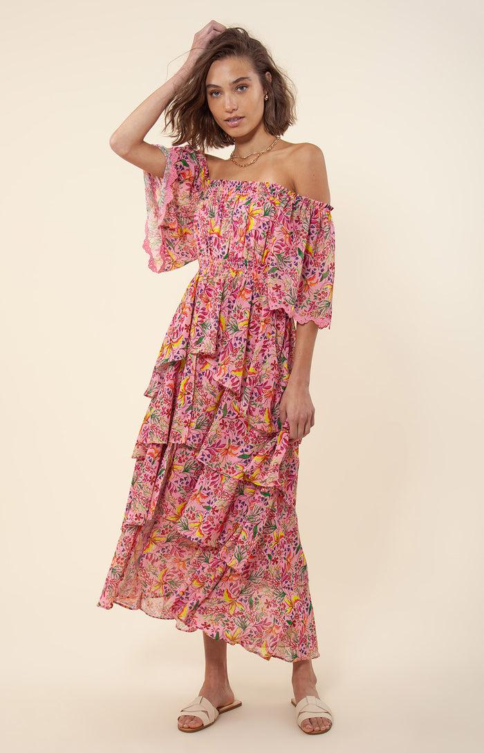 Hale Bob Zahara Tiered Dress