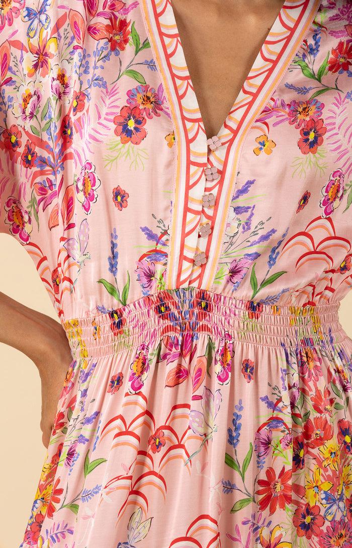 Hale Bob Zahra Kimono Midi Dress