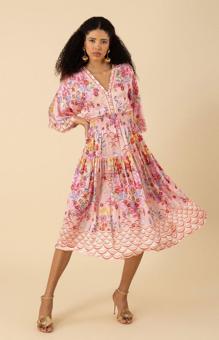 hale bob Zahra Kimono Midi Dress