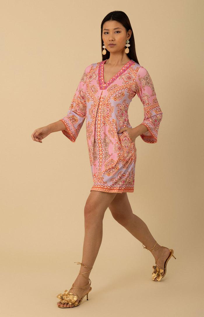 Hale Bob Zariah Jersey Beaded Dress