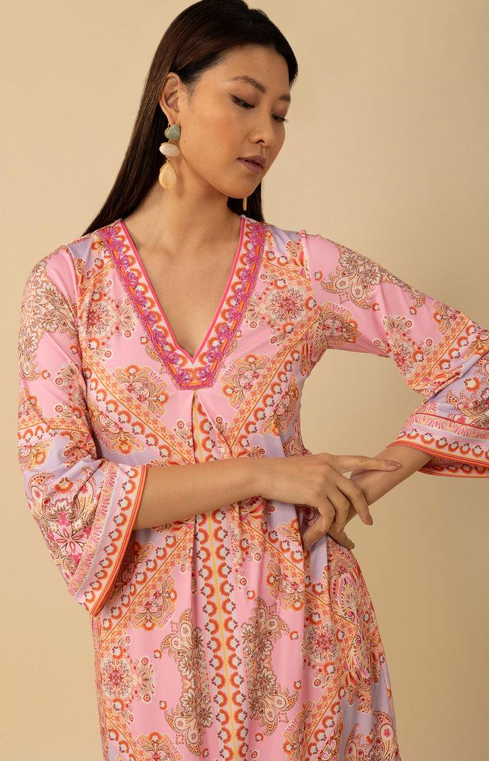 Hale Bob Zariah Jersey Beaded Dress