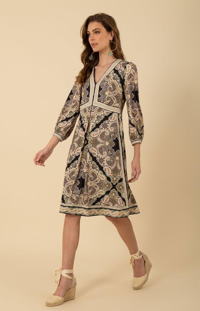 Hale Bob Zariyah Jersey Midi Dress