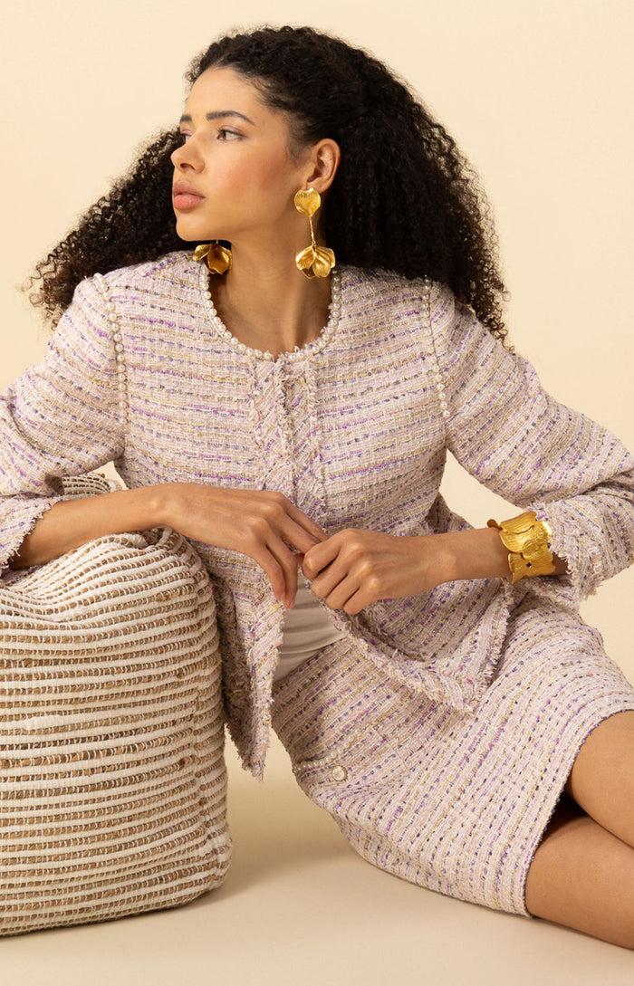 Hale Bob Zaylee Boucle Tweed Jacket