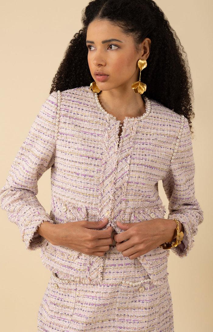 Hale Bob Zaylee Boucle Tweed Jacket