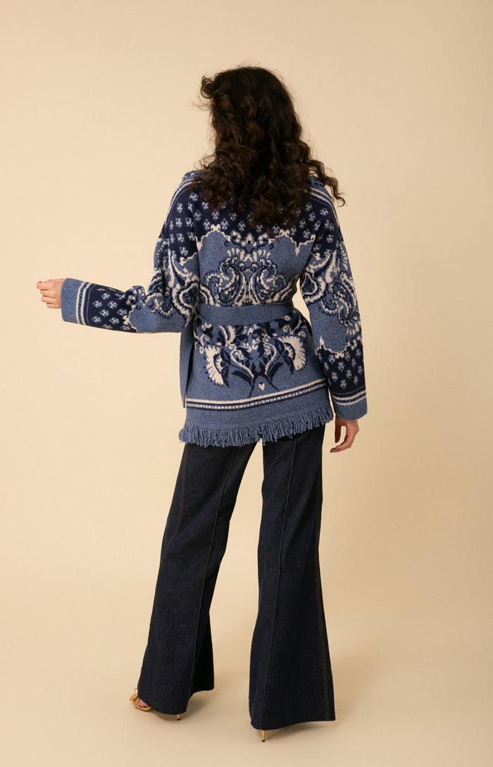 Hale Bob Zelie Wool Blend Wrap Sweater