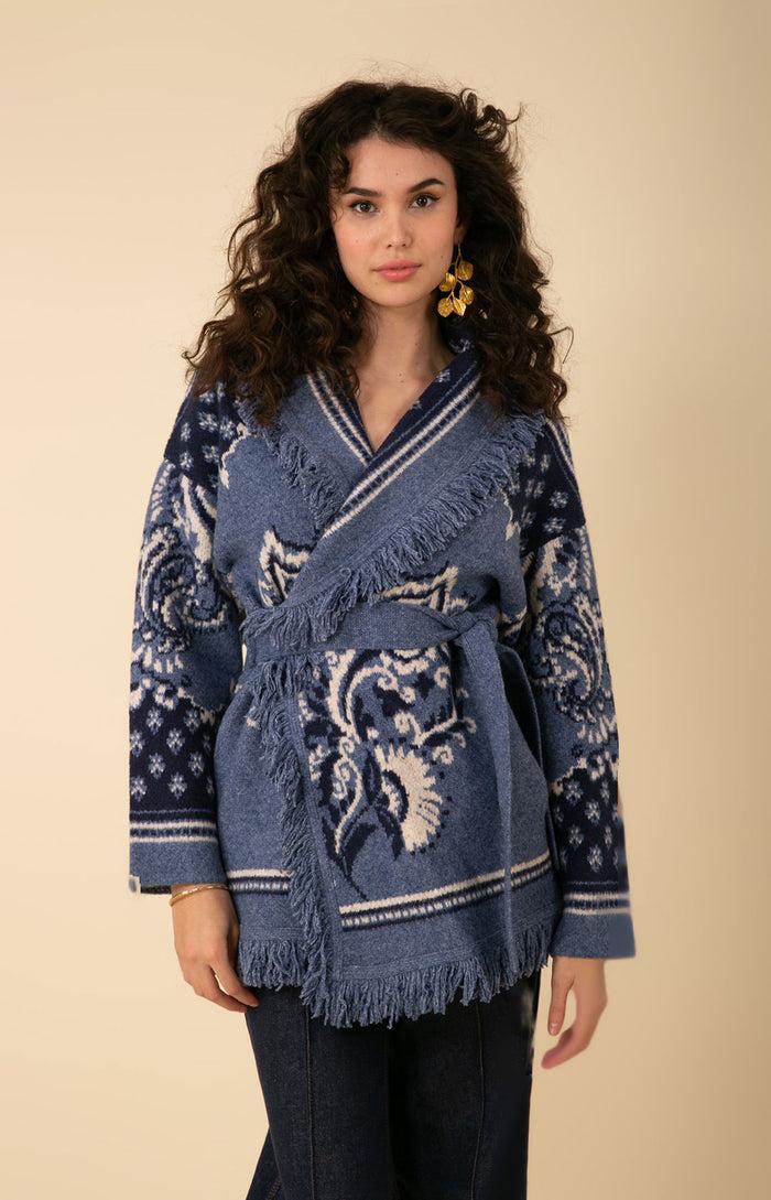 hale bob Zelie Wool Blend Wrap Sweater