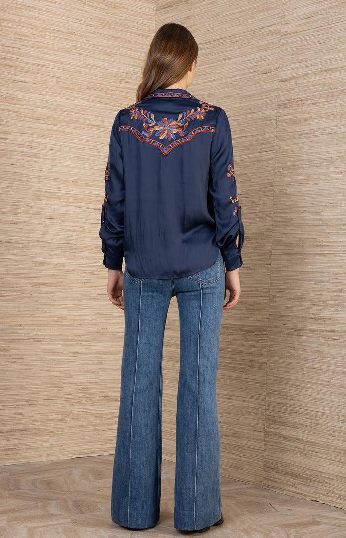 Hale Bob Zendaya Embroidered Top