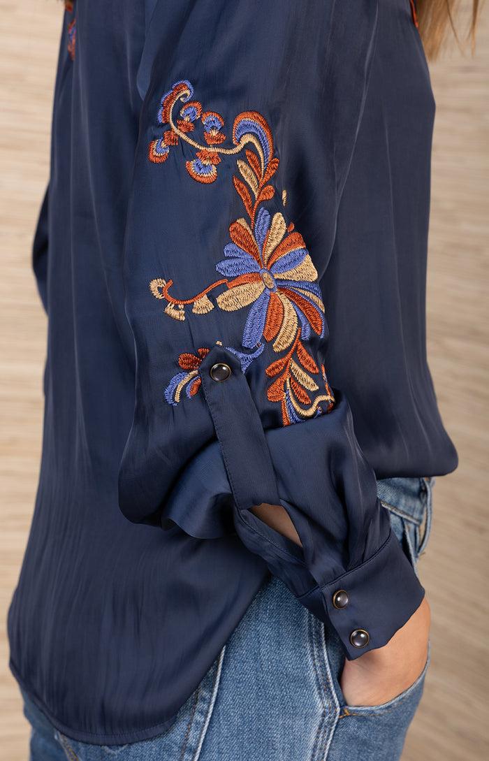 Hale Bob Zendaya Embroidered Top