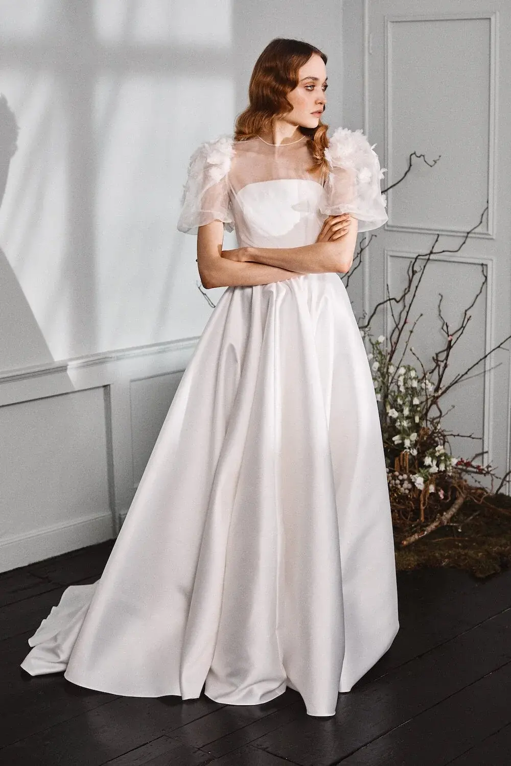 Halfpenny London BOSTON TOP WITH FLOWERS