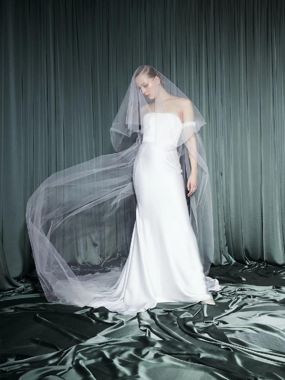 halfpenny london PERIWINKLE VEIL PLAIN