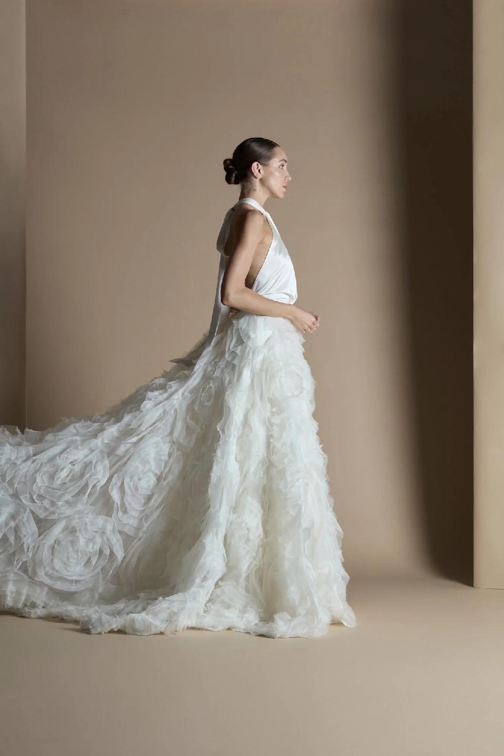 Halfpenny London RUFFLE ROSE SKIRT