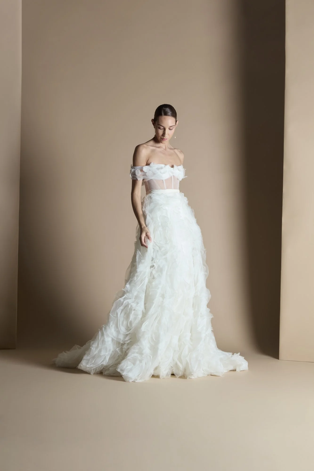 Halfpenny London RUFFLE ROSE SKIRT