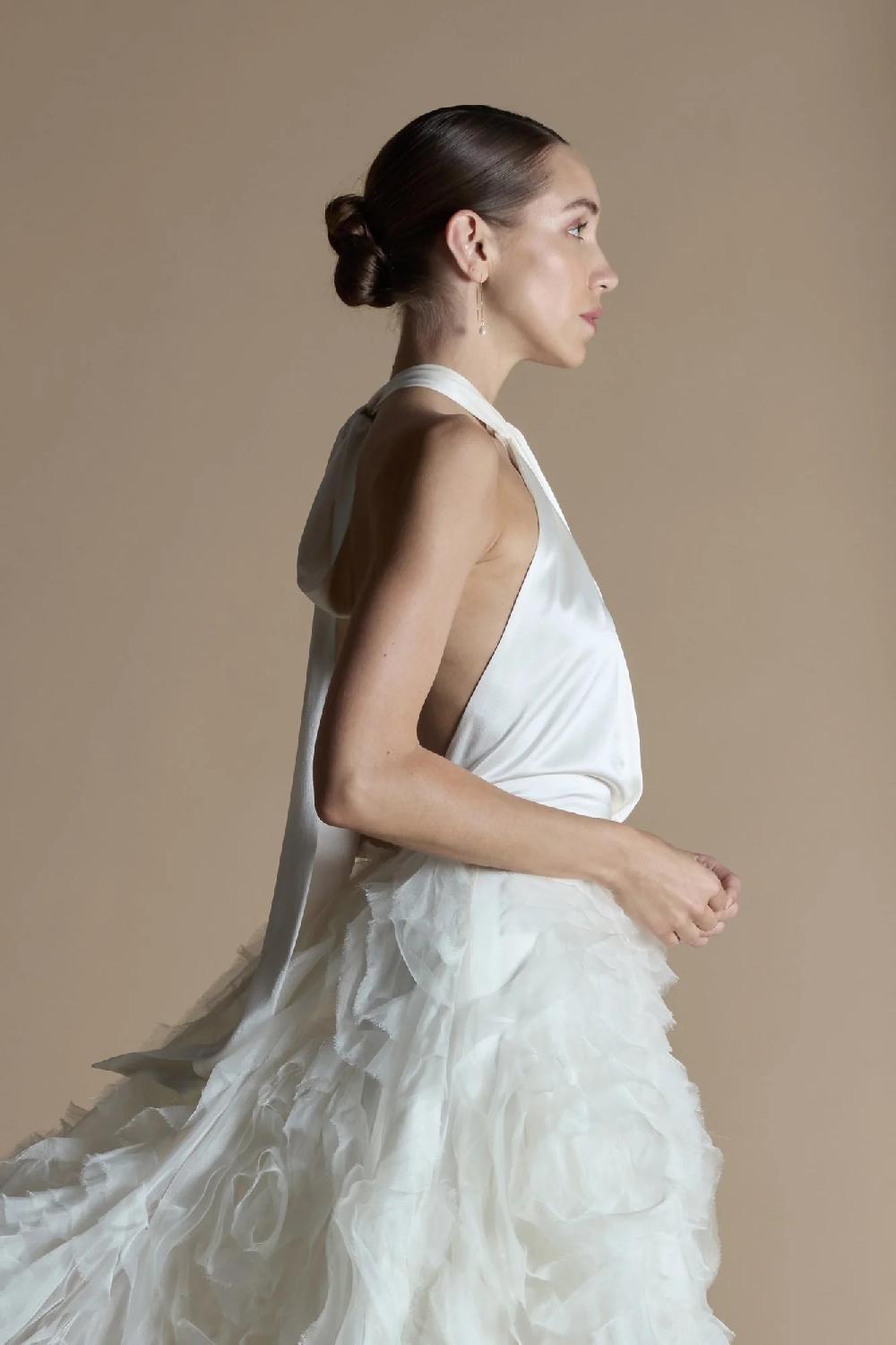 halfpenny london RUFFLE ROSE SKIRT