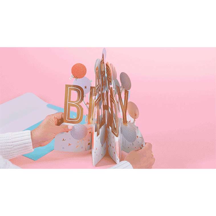 Hallmark 12.38" Jumbo Celebrate Big-Time 3D Pop-Up Birthday Card