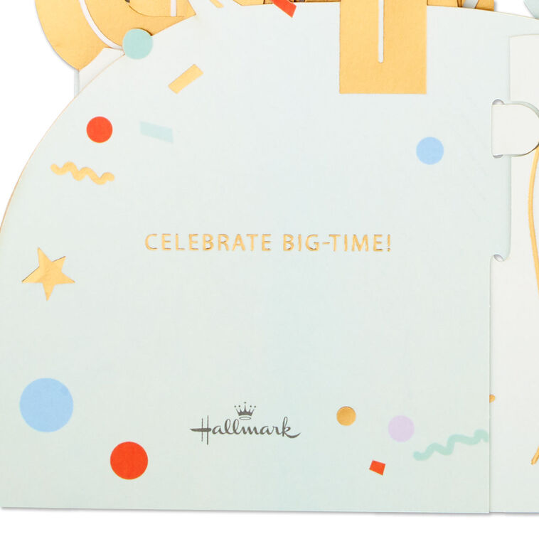 Hallmark 12.38" Jumbo Celebrate Big-Time 3D Pop-Up Birthday Card