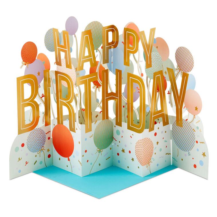 hallmark 12.38" Jumbo Celebrate Big-Time 3D Pop-Up Birthday Card