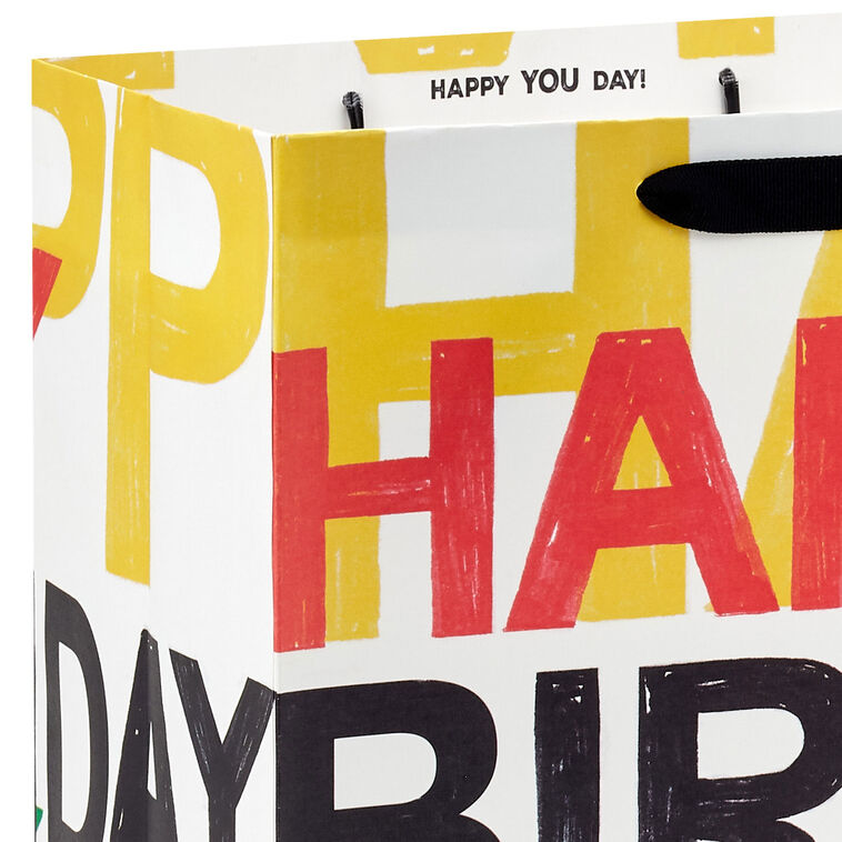 Hallmark 13" Bold Celebration 3-Pack Assorted Large Birthday Gift Bag Bundle