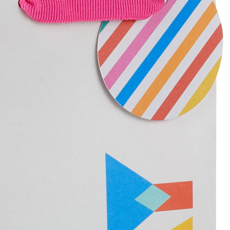 Hallmark 13" Collage Lettering Birthday Wine Gift Bag