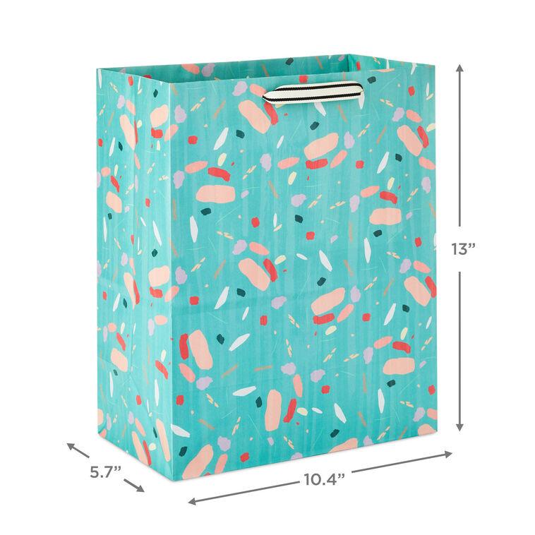 Hallmark 13" Colorful Terrazzo On Mint Large Gift Bag