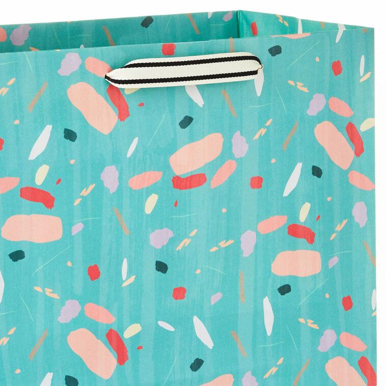 Hallmark 13" Colorful Terrazzo On Mint Large Gift Bag