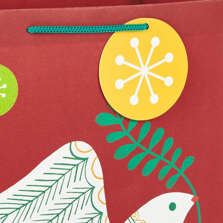 Hallmark 13" Dove And Joy Lettering 4-Pack Large Christmas Gift Bags