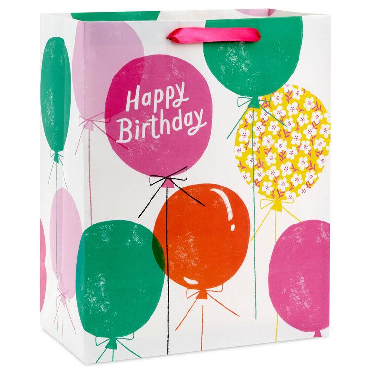 hallmark 13" Floating Balloons Large Birthday Gift Bag