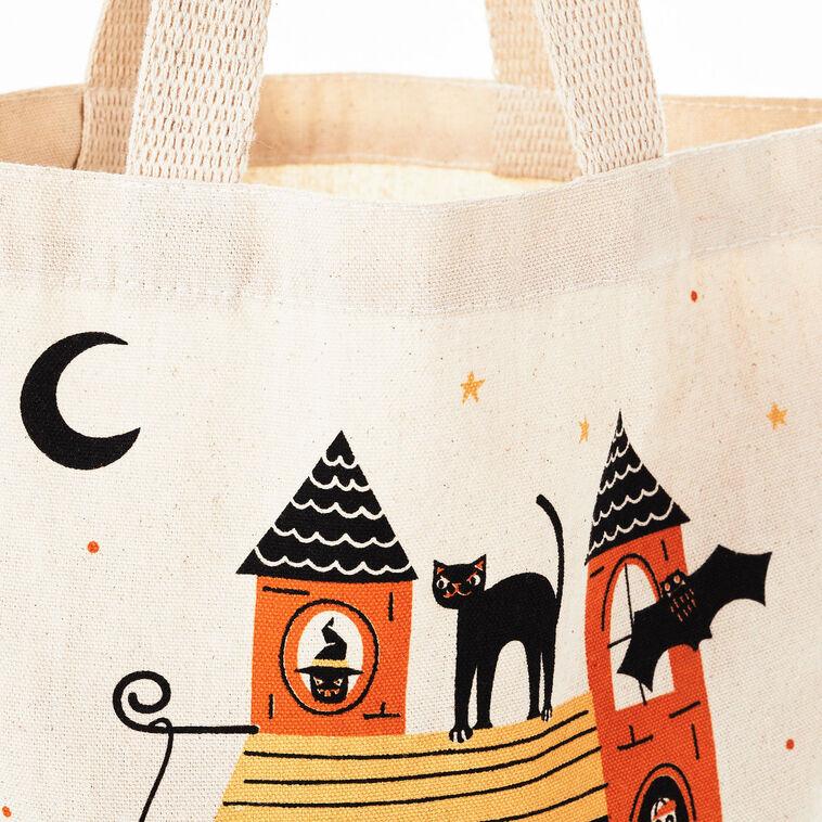 Hallmark 13" Happy Haunting Canvas Halloween Tote Bag