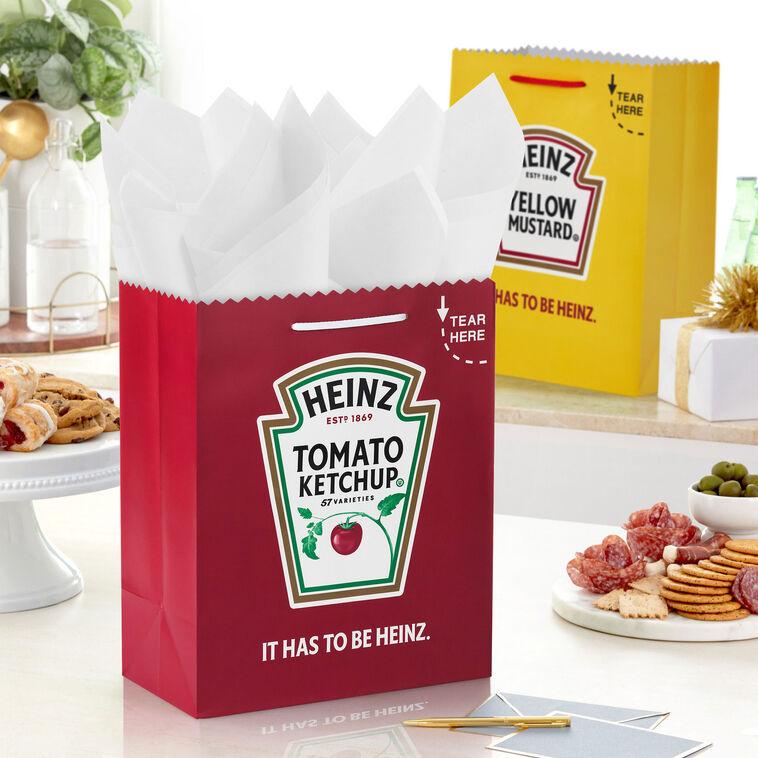 Hallmark 13" Heinz™ Ketchup And Mustard 2-Pack Large Gift Bag Bundle